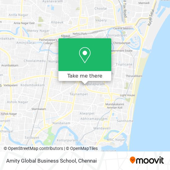 Amity Global Business School map