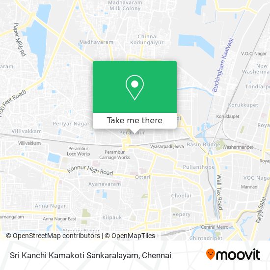 Sri Kanchi Kamakoti Sankaralayam map