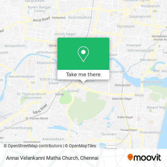 Annai Velankanni Matha Church map