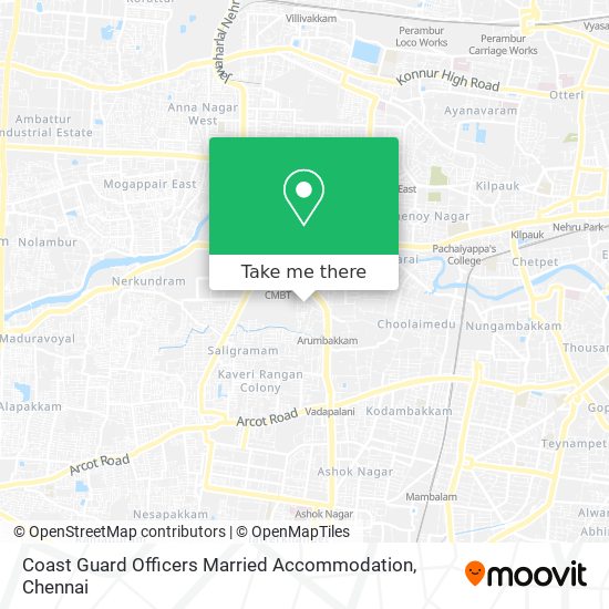 Coast Guard Officers Married Accommodation map