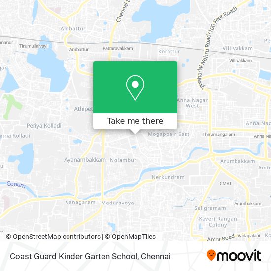 Coast Guard Kinder Garten School map