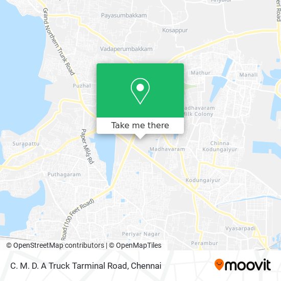 C. M. D. A Truck Tarminal Road map