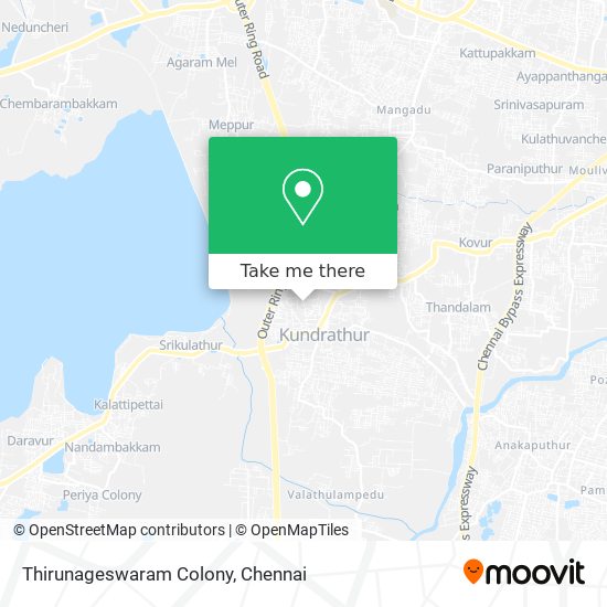 Thirunageswaram Colony map