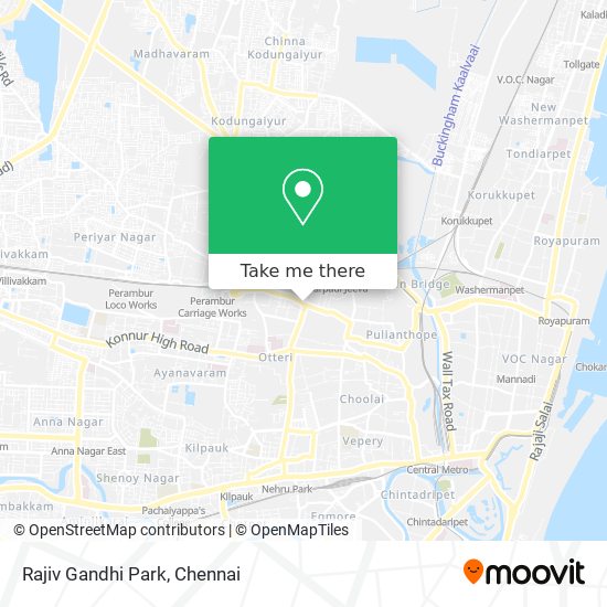 Rajiv Gandhi Park map