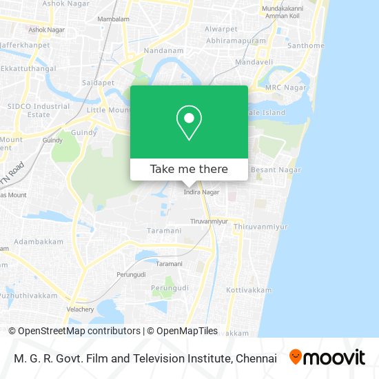 M. G. R. Govt. Film and Television Institute map