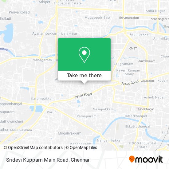 Sridevi Kuppam Main Road map