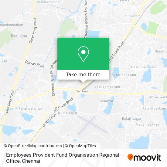 Employees Provident Fund Organisation Regional Office map