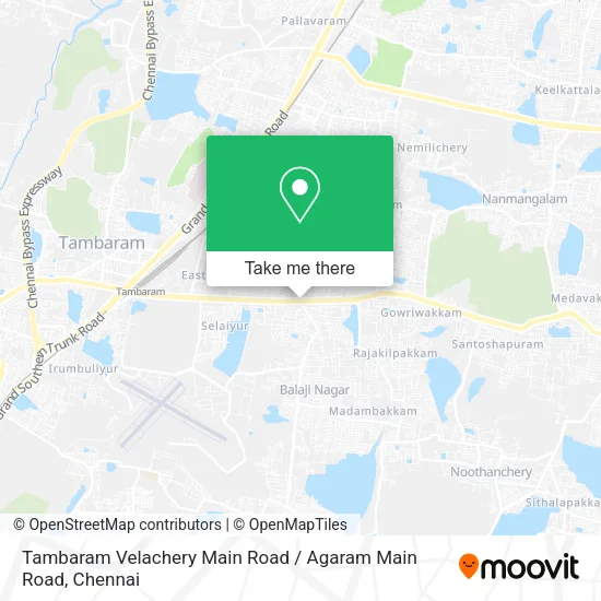 Tambaram Velachery Main Road / Agaram Main Road map