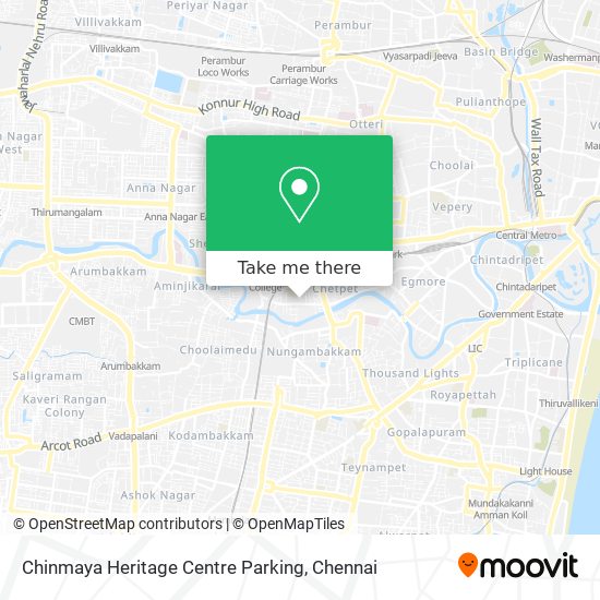 Chinmaya Heritage Centre Parking map