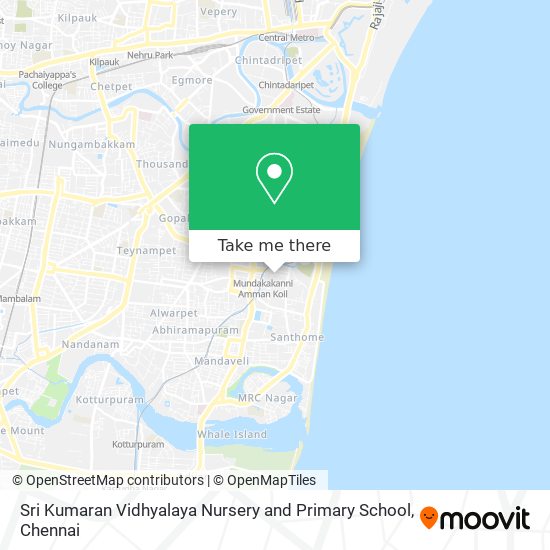 Sri Kumaran Vidhyalaya Nursery and Primary School map