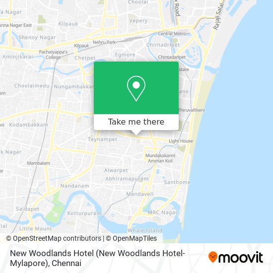 New Woodlands Hotel map