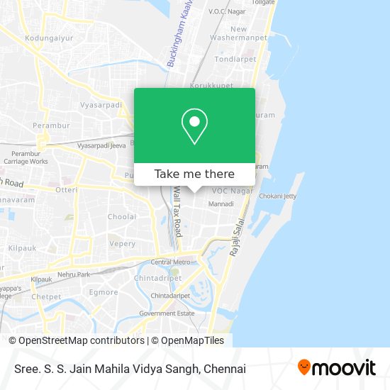 Sree. S. S. Jain Mahila Vidya Sangh map