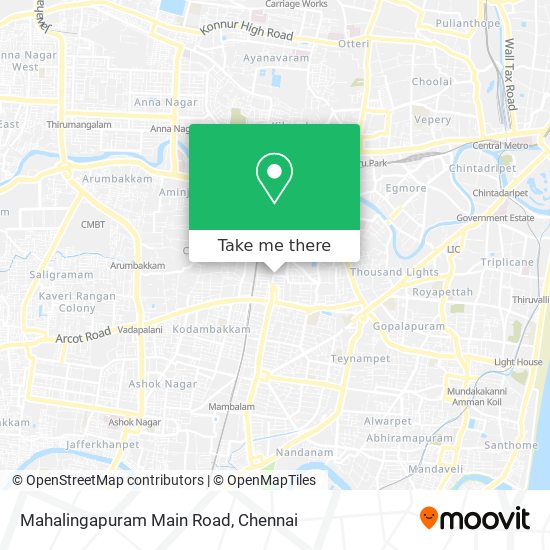 Mahalingapuram Main Road map