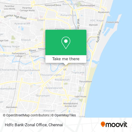 Hdfc Bank-Zonal Office map