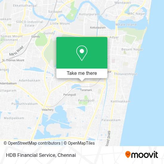 HDB Financial Service map