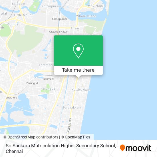 Sri Sankara Matriculation Higher Secondary School map