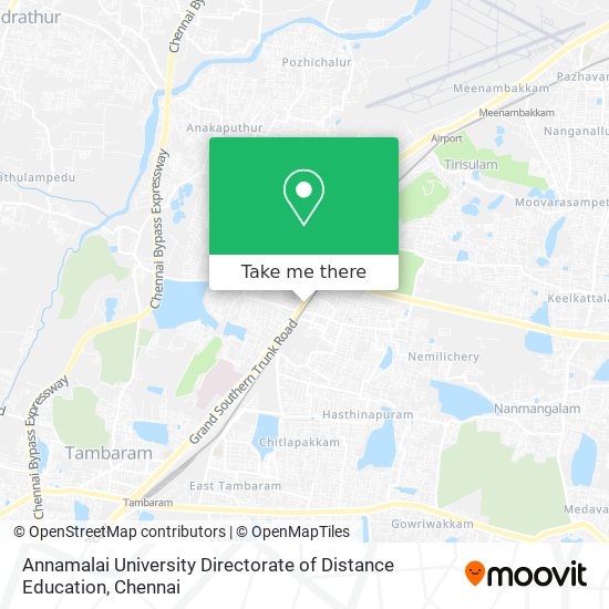 Annamalai University Directorate of Distance Education map