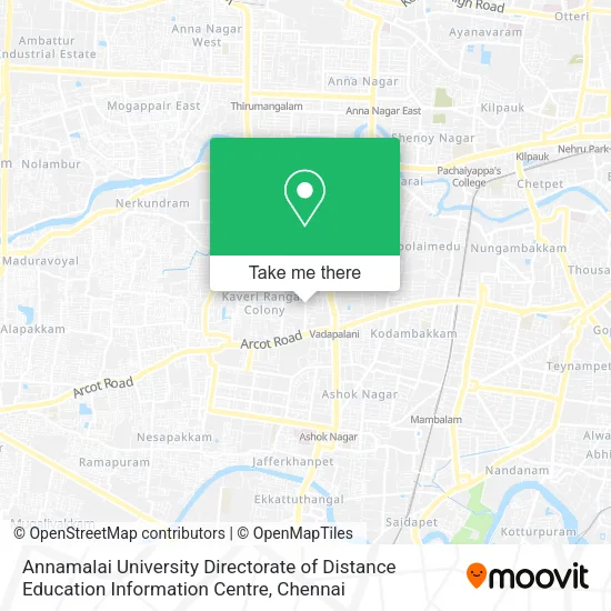 Annamalai University Directorate of Distance Education Information Centre map