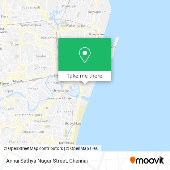 Annai Sathya Nagar Street map