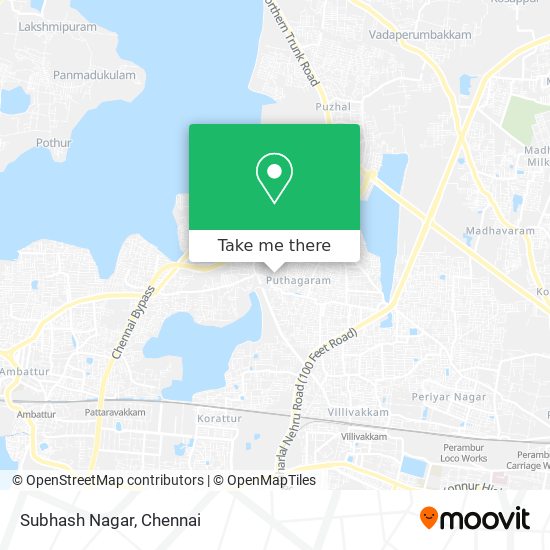 Subhash Nagar map