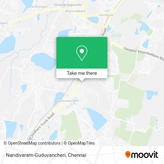 Nandivaram-Guduvancheri map
