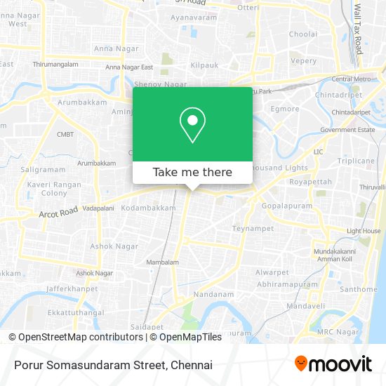 Porur Somasundaram Street map