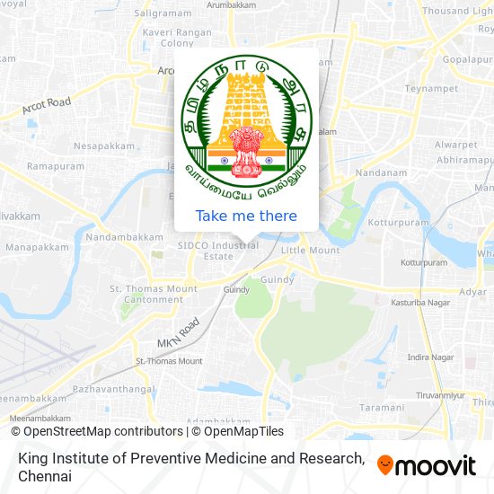 King Institute of Preventive Medicine and Research map