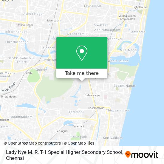 Lady Nye M. R. T-1 Special Higher Secondary School map