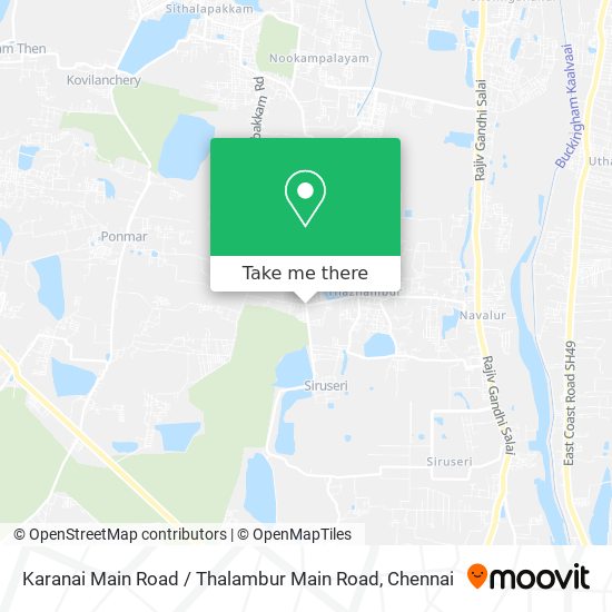 Karanai Main Road / Thalambur Main Road map