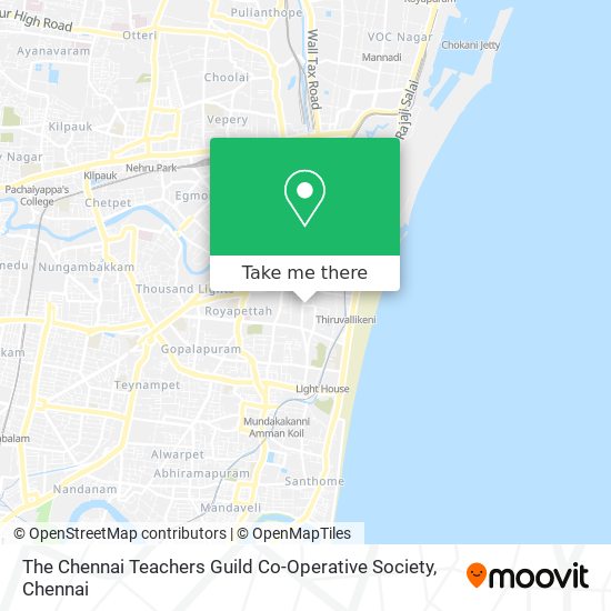 The Chennai Teachers Guild Co-Operative Society map