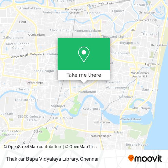 Thakkar Bapa Vidyalaya Library map