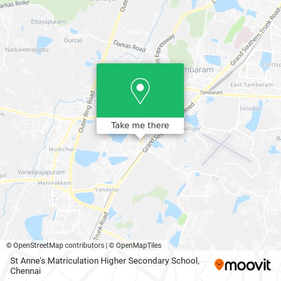 St Anne's Matriculation Higher Secondary School map