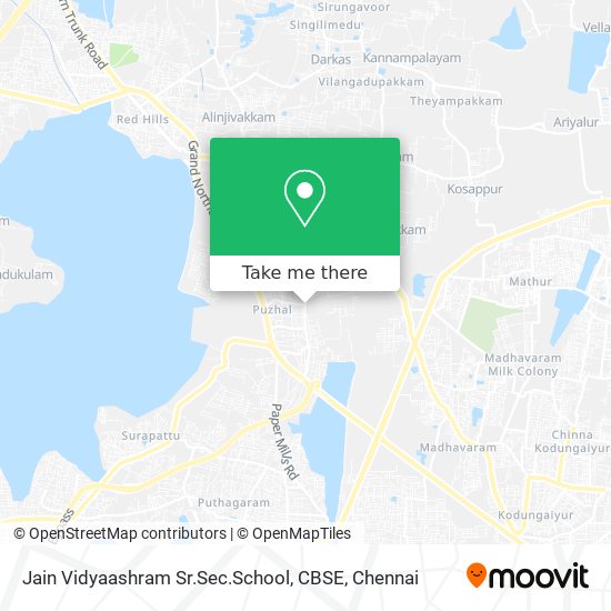 Jain Vidyaashram Sr.Sec.School, CBSE map
