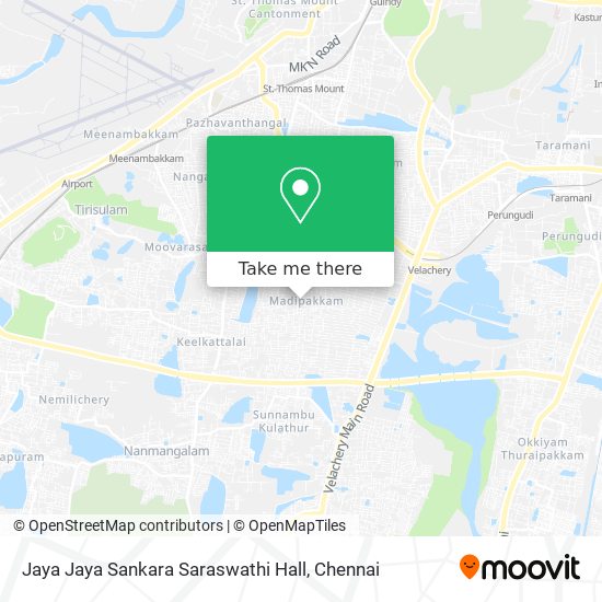 Jaya Jaya Sankara Saraswathi Hall map