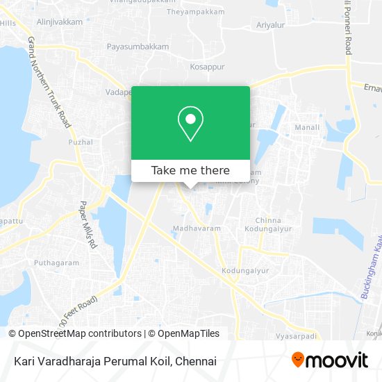 Kari Varadharaja Perumal Koil map