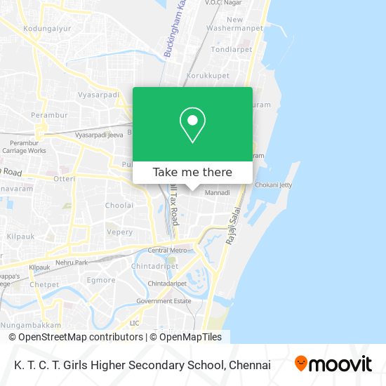 K. T. C. T. Girls Higher Secondary School map