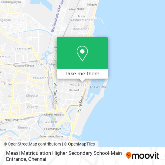 Measi Matriculation Higher Secondary School-Main Entrance map