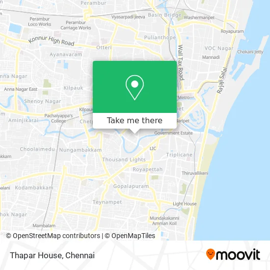 Thapar House map