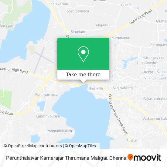 Perunthalaivar Kamarajar Thirumana Maligai map