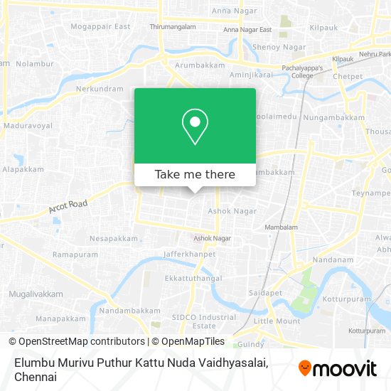 Elumbu Murivu Puthur Kattu Nuda Vaidhyasalai map