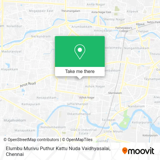 Elumbu Murivu Puthur Kattu Nuda Vaidhyasalai map