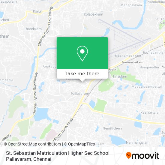 St. Sebastian Matriculation Higher Sec School Pallavaram map