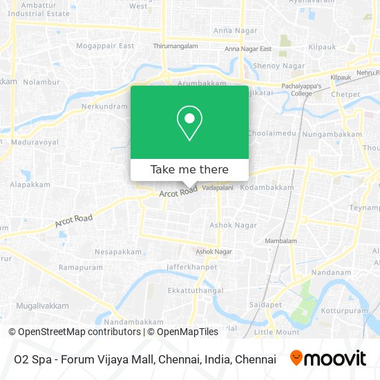 O2 Spa - Forum Vijaya Mall, Chennai, India map