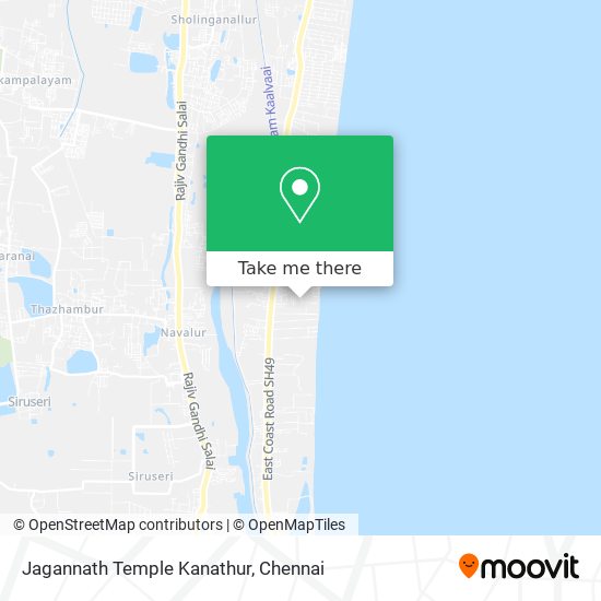 Jagannath Temple Kanathur map