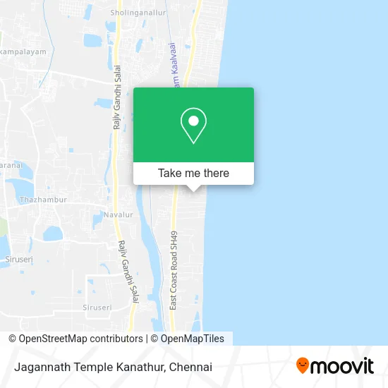 Jagannath Temple Kanathur map