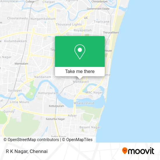 R K Nagar map