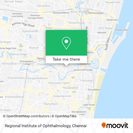 Regional Institute of Ophthalmology map