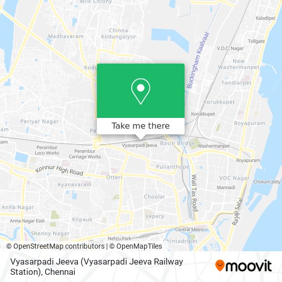 Vyasarpadi Jeeva (Vyasarpadi Jeeva Railway Station) map