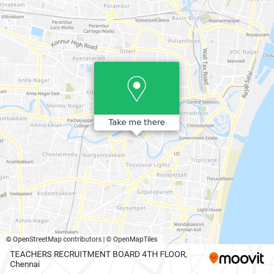 TEACHERS RECRUITMENT BOARD 4TH FLOOR map