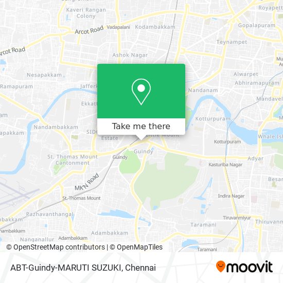 ABT-Guindy-MARUTI SUZUKI map